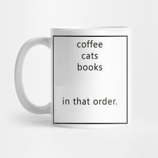 In that order Mug